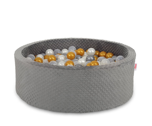 Bobono - Pallomeri minky 30 cm 300 palloa tummanharmaa