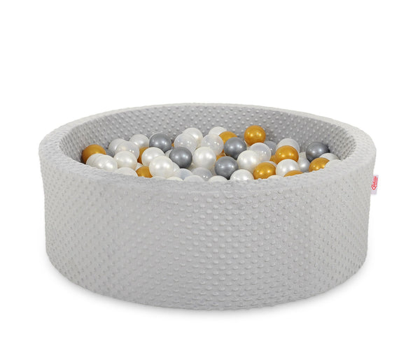 Bobono - Minky-pallomeri 300 palloa H-30 cm harmaa