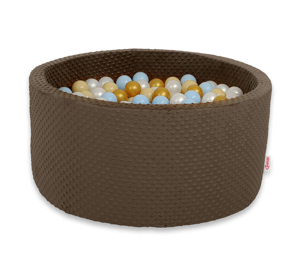 Bobono - Pallomeri minky 40 cm 200 palloa - suklaanruskea