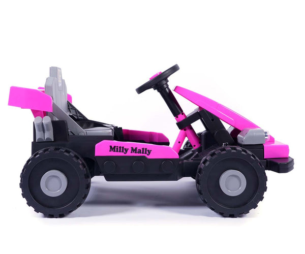 Milly Mally - Milly Mally Prime 2w1 akkukäyttöinen ajoneuvo vaaleanpunainen