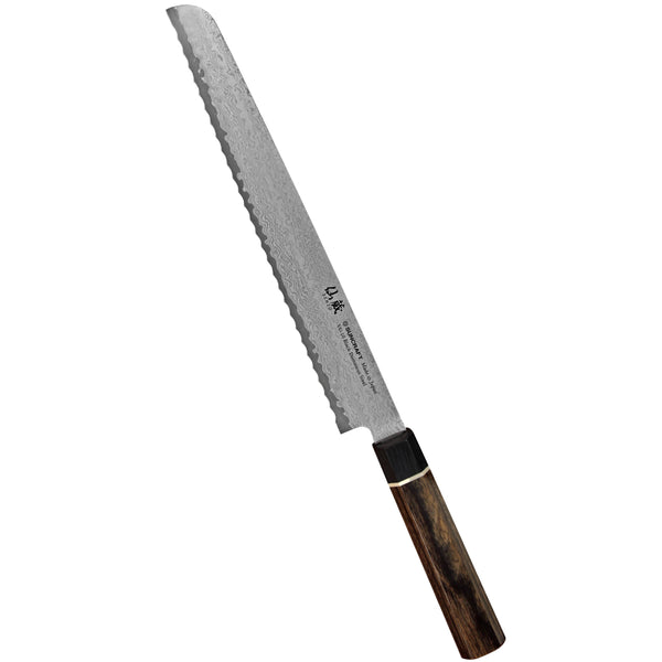 Suncraft Senzo Damascus Black Leipäveitsi, 22 cm