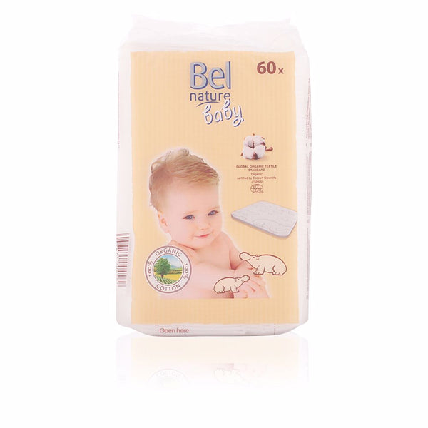 Bel Nature ecocert maxi levyt vauvan 100% orgaaninen puuvilla 60 kpl | Vuodevaatteet.fi