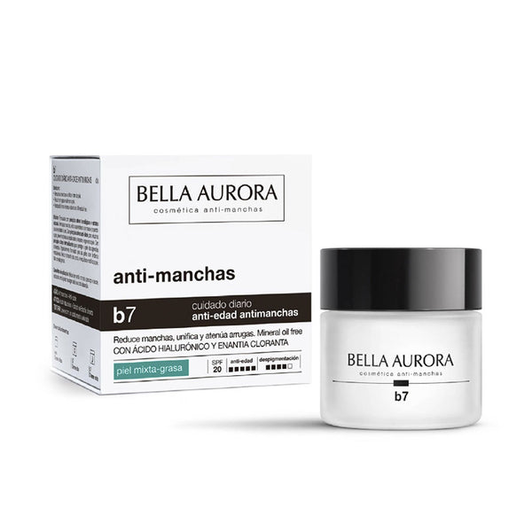 Bella Aurora B7 anti-tahraa uudistava kirkastava spf15 seka rasvainen iho 50 ml | Vuodevaatteet.fi