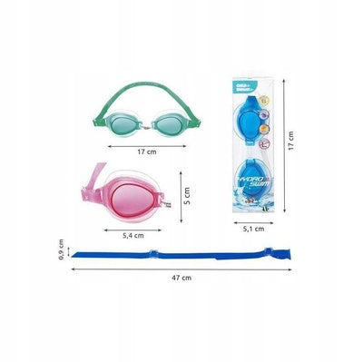 Vaaleanpunaiset Bestway 21002 Hydro Swim -uimalasit.
