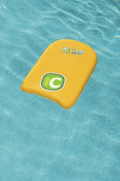 Bestway 32032 Swim Safe -uimarengas lapsille, koko 17 x 1243 cm x 30 cm. Vihreä kick board -uimalevy, jossa askelma.
