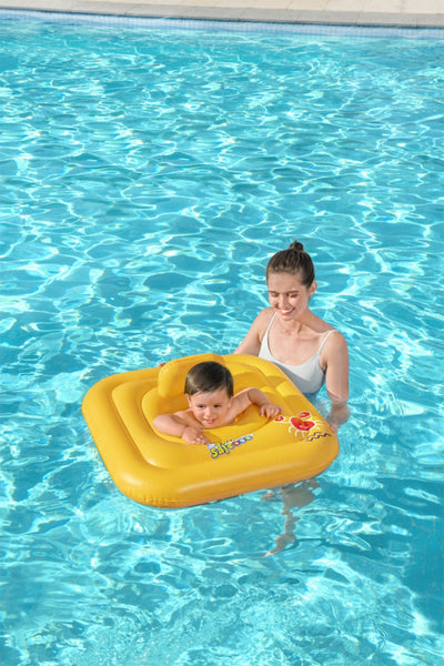Bestway uimakoulun neliönmuotoinen istuin Swim Safe Step A, koko 76cm x 76cm.