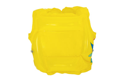 Bestway 32069 -kamizelka lapsille, koko 41cm x 30cm, käytetään uinnin opetteluun. Oranssi kamizelka, jossa kaksi ilmataskua ja säätöhihnat.