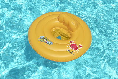 Bestway Swim Safe Step A -nauimarenkaan istuinosa, halkaisija 69cm, punainen ja keltainen.