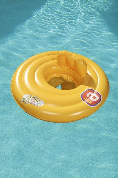 Bestway Swim Safe -kolmirengasinen vauvan istuin, halkaisija 69 cm, väri vaaleansininen.