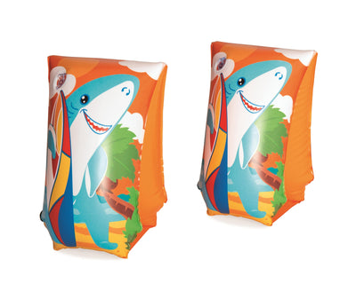 Bestway 32102 -uimaopetusliivit, kaksi kpl, koko 30cm x 15cm, punaiset ja keltaiset.