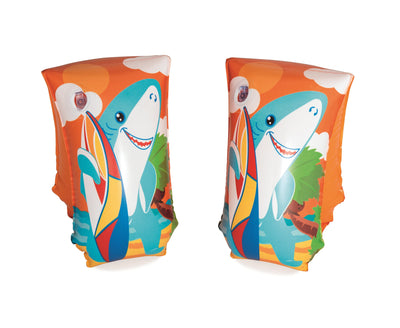 Bestway 32102 -uimarengas lapsille, kaksi eriväristä uimarengasta, koko 30 cm x 15 cm.