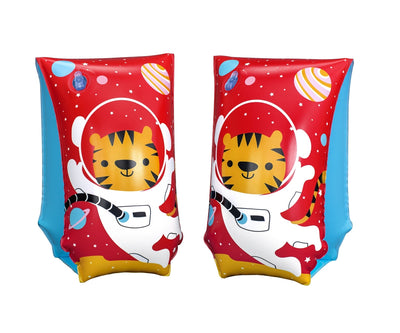 Bestway 32102 -uimarenkaat lapsille, kuvioina tiikeri ja astronautti. Koko 30cm x 15cm.