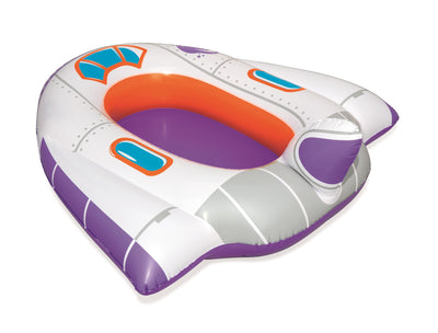 Bestway 34106 -kumivene, joka on suunniteltu lasten leikkeihin uima-altaalla. Kumiveneessä on hauska avaruusteemainen muotoilu ja se on kooltaan 104 cm x 99 cm.