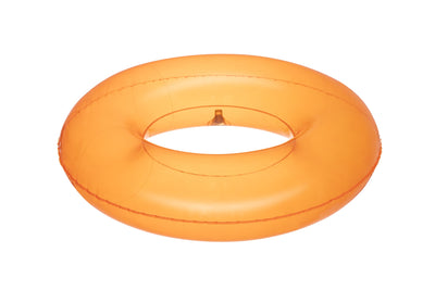 Kolmikulmainen, läpinäkyvä uima-allas, halkaisija 51 cm, oranssi.