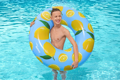 Bestway 36229 -kolo uima-altaan kansi, halkaisija 119 cm, sitruunan tuoksuisena.