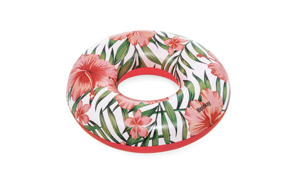 Bestway 36237 -kukkakuviollinen uima-allas, halkaisija 107 cm, väri: pinkki