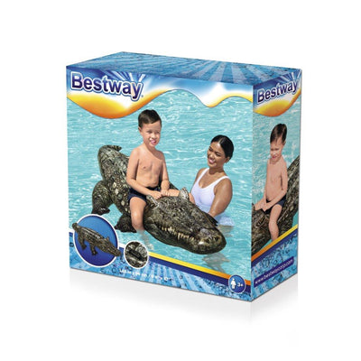 Bestway 41478 -dmuchany krokodyl -uima-alligator uimakahvalla, mitat 193 cm x 94 cm.
