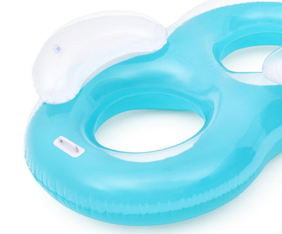 Kaksinkertainen Sininen PVC-uimarengas 1.88m x 1.17m