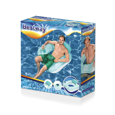 Bestway 43097 -neliömäinen uima-allas tyynyillä, koko 102cm x 94cm.