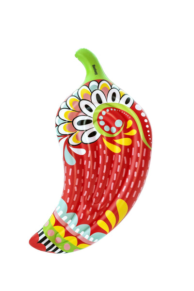Bestwayn Fiesta-paprikamainen ilmapatja uima-altaaseen, mitat 195 cm x 99 cm.