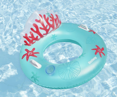 Koralliriutta Kelluvene Selkätuella - PVC 107x113 cm