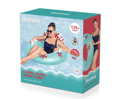 Koralliriutta Kelluvene Selkätuella - PVC 107x113 cm