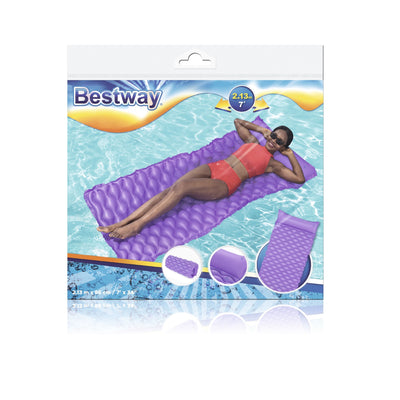 Bestway 44020 -dmuchany rantapatja, kääritty violettina, koko 213cm x 86cm.