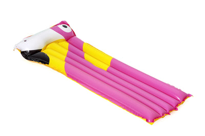 Bestway 44021 -tropiikkiparatiisi -ilmapatja, koko 183 cm x 76 cm, väri vaaleanpunainen.