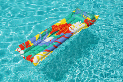 Bestway 44033 -dmuchany uima-alustähti lehtikuviolla. Koko: 183cm x 69cm.