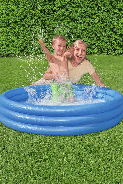 Sininen pyöreä lastenallas, 102 cm x 25 cm, PVC-materiaali