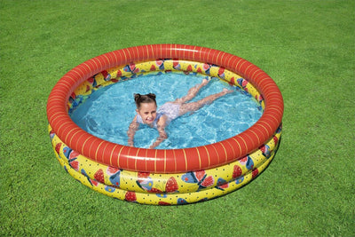 PVC Iltapäivä-Uima-allas Perhoskuviolla 1.68m x 38cm