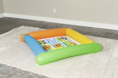 Bestway 52240 Up in & Over -ystävälliset eläimet -leikkimatto, koko 52 x 52 x 91,32 cm.