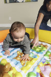 Bestway 52240 Up, In &amp; Over™ 52&quot; x 52&quot; x 9&quot;/1.32m x 1.32m x 23cm Friendly Animals Play Mat