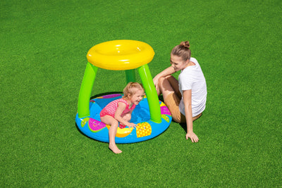Lasten PVC-uima-allas aurinkokatoksella, hedelmämalli 94x89x79 cm
