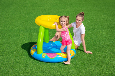 Lasten PVC-uima-allas aurinkokatoksella, hedelmämalli 94x89x79 cm