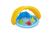 Lasten PVC-uima-allas aurinkosuojalla ja leluilla 1,15m x 0,89m x 0,76m