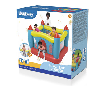 Bestway 52647 -dmuchany zamek do skakania Royal Leap Bouncer. Mitat 1,75m x 1,73m x 1,27m.