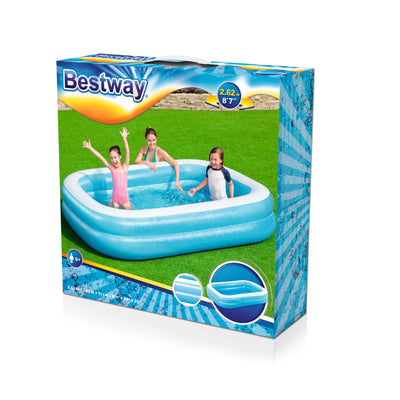 Suuri Perheallas Sininen 262cm x 175cm x 51cm PVC