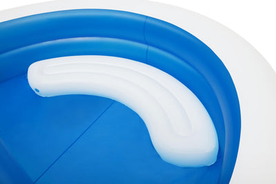 Perhekokoinen puhallettava allas katoksella, PVC 2.01m x 2.41m x 1.40m