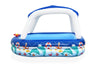 Meriteemainen Perheallas Varjokatoksella - PVC, 2.13m x 1.55m x 1.32m