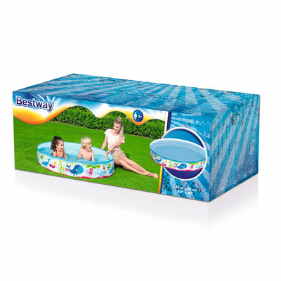 Lasten Pyöreä Ladattava Uima-allas, 152cm x 25cm Ocean-kuvio