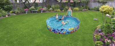 Läpinäkyvä PVC 244 cm Perheallas