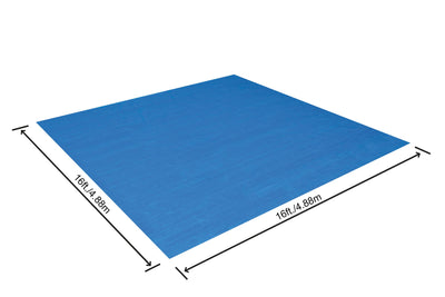 Neliskulmainen puutarha-altaan suojamatto, 4.88m x 4.88m