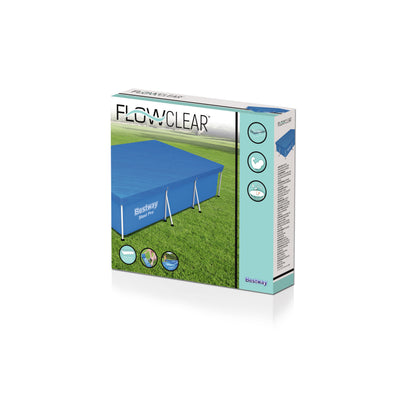 Suorakulmainen PVC-uima-allassuoja 3.00m x 2.01m