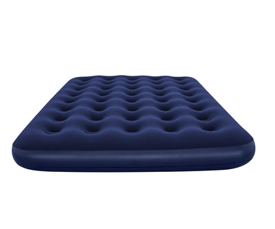 Bestway 67002 -makuualusta, mitat 191 cm x 137 cm x 22 cm. Tummanharmaa, ilmatäytteinen makuualusta, sopii hyvin retkeilyyn ja matkailuun. Helppo täyttää ja tyhjentää.