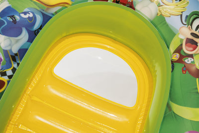 Bestway 91003 -kokoontaitettava lasten uimarengas, mitat 40 x 27 x 69 cm. Tuotteessa on värikäs kuvio ja se soveltuu hyvin lapsille uimiseen.
