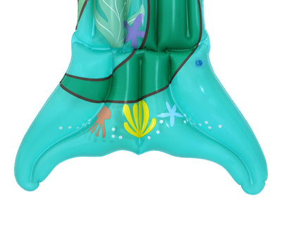 Bestway 9101F Little Mermaid -rantapatja, mitat 158 cm x 81 cm. Rantapatjalla on Disney-hahmo Arielin kuva.