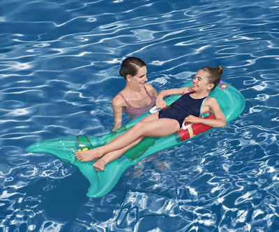 Bestway 9101F Little Mermaid -uimapatja, mitat 158cm x 81cm. Sininen uimapatja, jossa kuvioitu Pieni Merenneito-aihe.