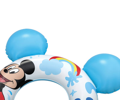 Bestway 9102K Disney Junior Mickey & Friends -uimarenkaassa on Disney-hahmoja ja se on kooltaan 74cm x 76cm.