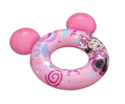 Bestway 9102N Disney Junior Minnie -kelluntarengas lapsille. Kelluntarenkaassa on Minni Hiiri -aiheinen kuva ja se on kooltaan 74cm x 76cm.